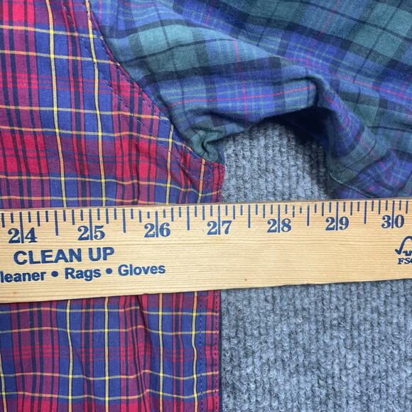 Cinch Button Down Western Shirt Men's XL Red/Green Plaid Long Sleeve Cowboy - Picture 8 of 11